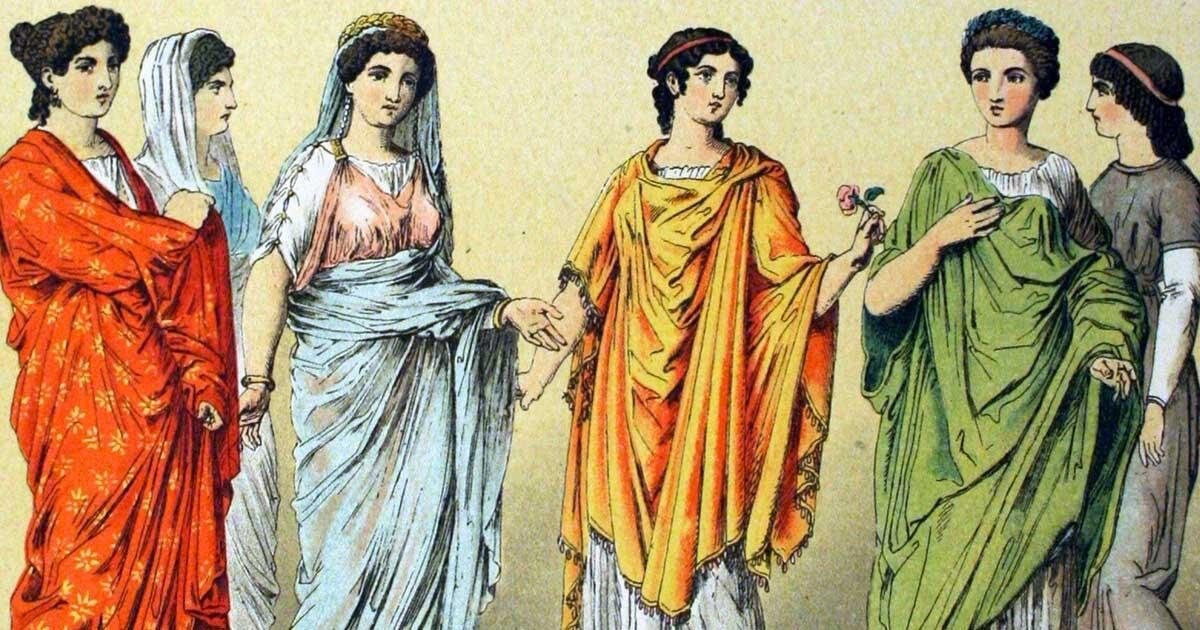 Патрицианки. Современная иллюстрация.