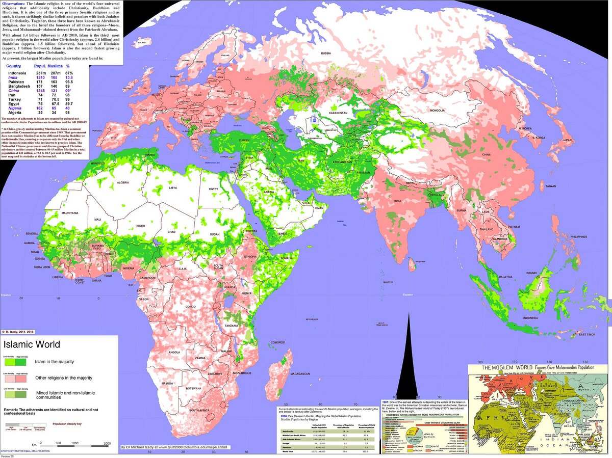 Карта исламского мира