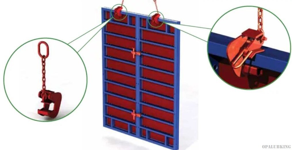 Крановый захват для стеновой опалубки