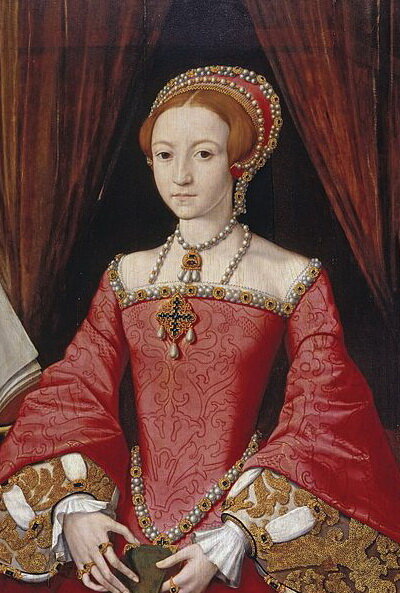 Елизавета Тюдор - ее натуральные волосы светло рыжего оттенка