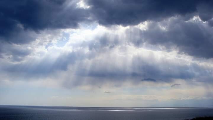 Облака над морем, вид от храма Ай-Фока