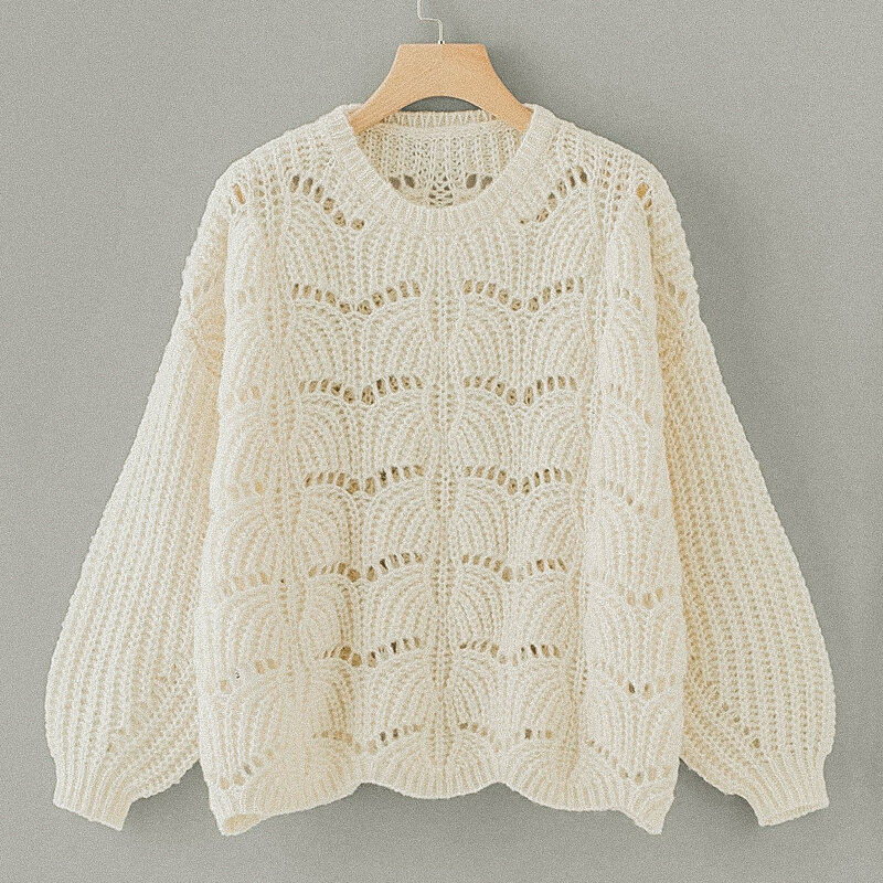 Пушистый джемпер с узором из резинки