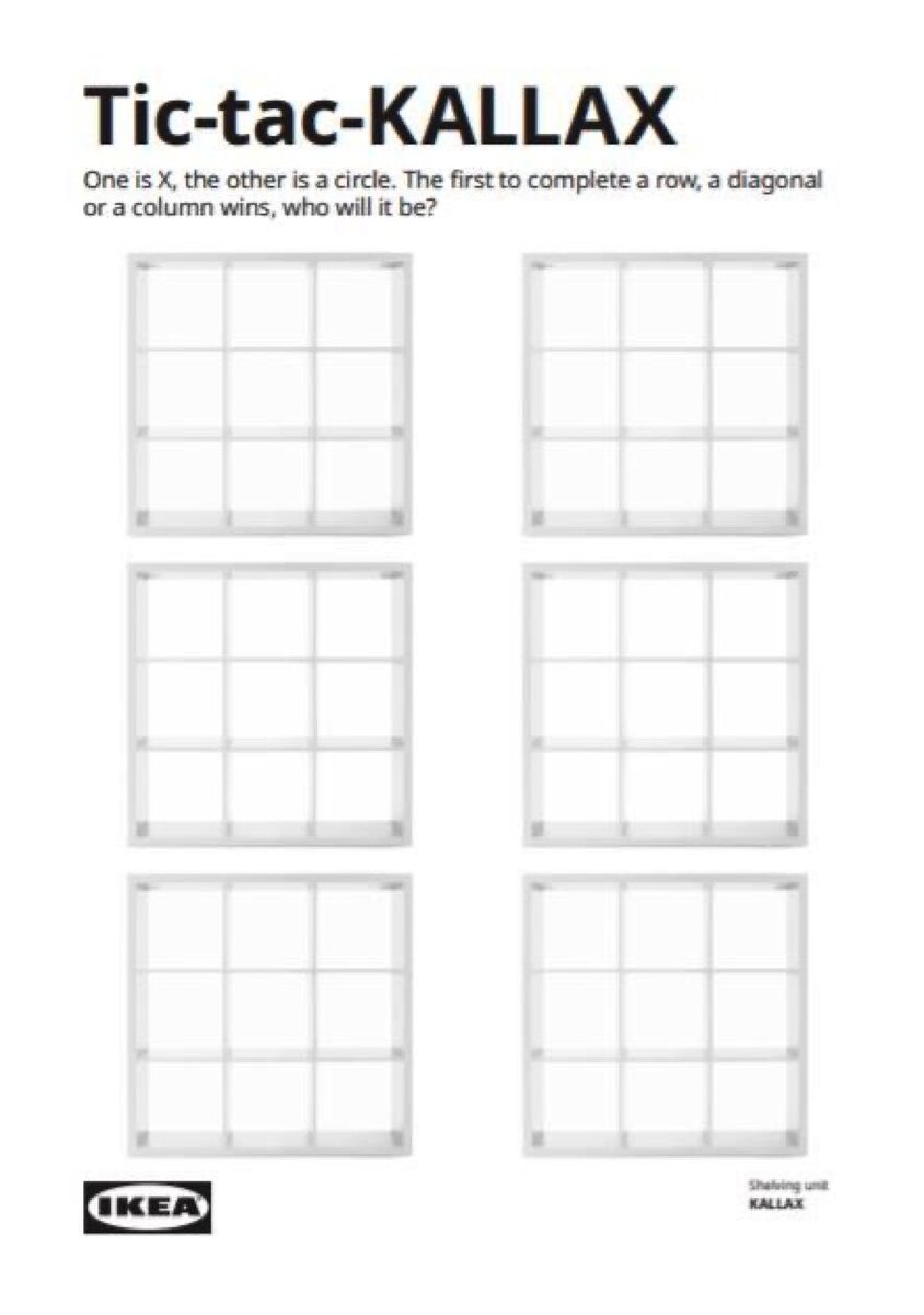 Крестики-ноликики в Kallax