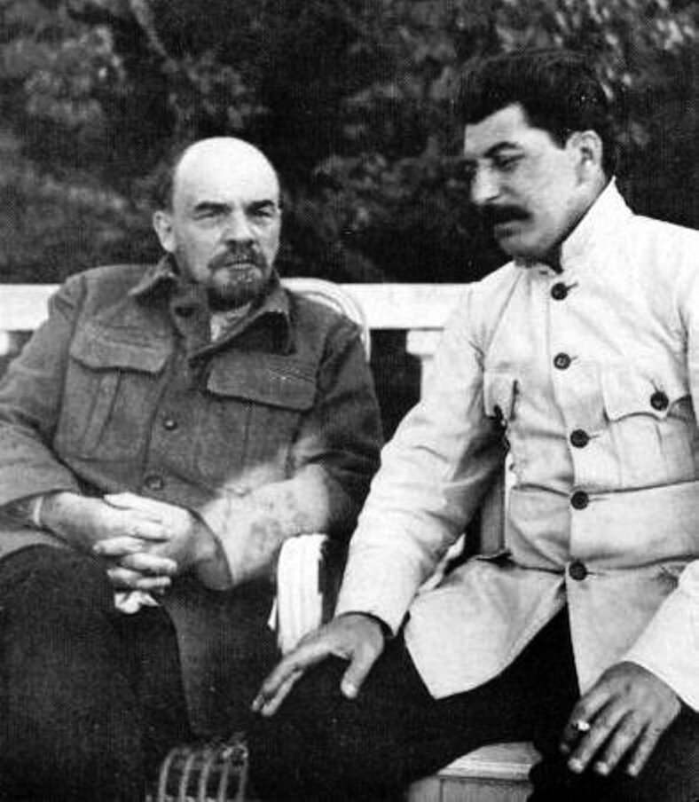Ленин и Сталин в Горках, 1922 год