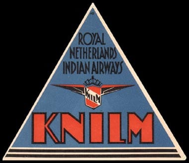 Логотип Королевских авиалинии Нидерландов.