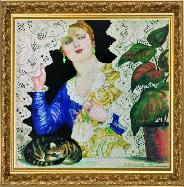 «Русская девушка у окна», 1923, Костромской ГИХАМЗ, Кострома