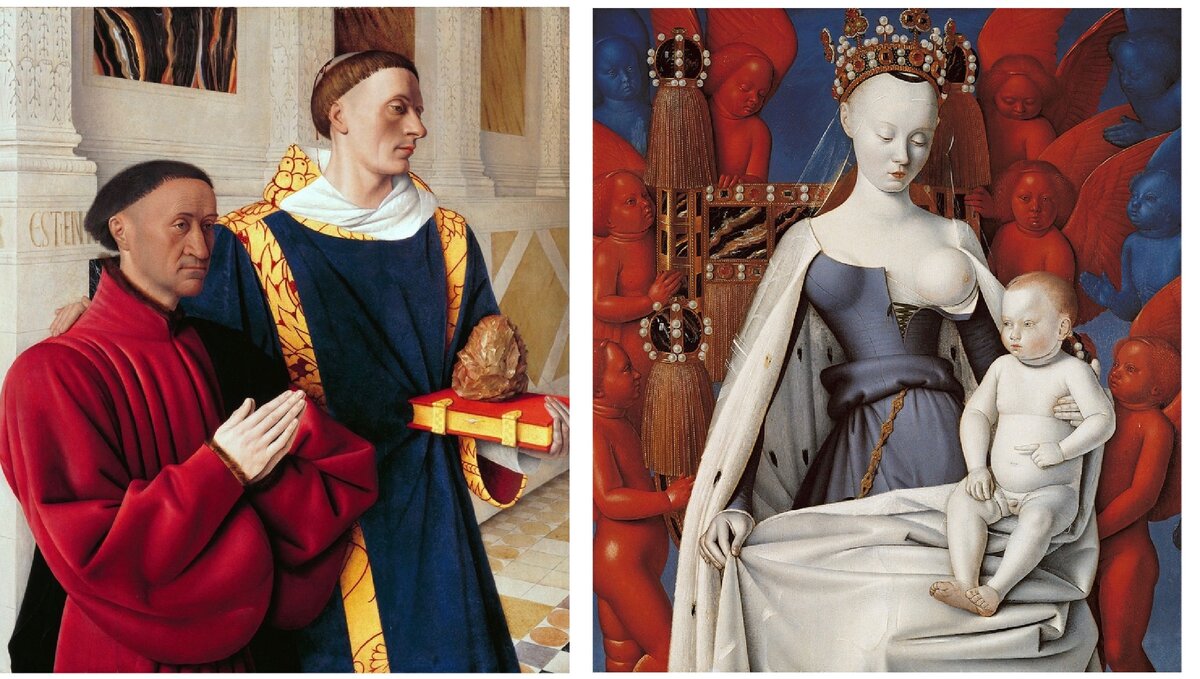 Меленский диптих (1450г.) - картина Жана Фуке.