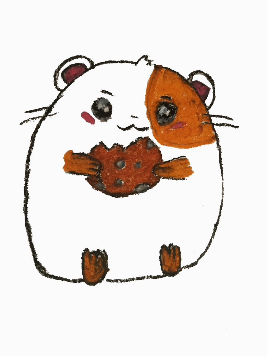 Хомяк с трудом отмытый в фотошопе с помощью метода высоконаучного тыка :) Не фотошопер я, ну совсем)