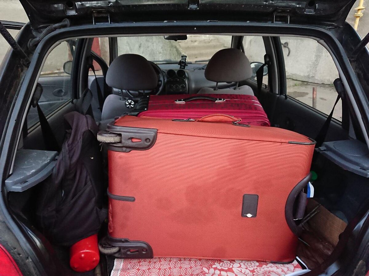 Daewoo Matiz вместительность багажника