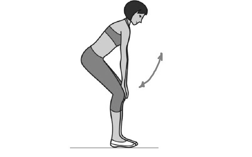 Простое упражнение для улучшения циркуляции крови и снятия боли в коленном суставе.