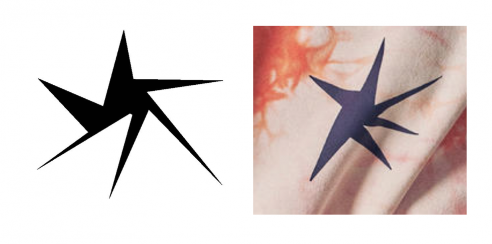 Faded Royalty’s star logo (left) & Nike/Hudson’s star logo (right)