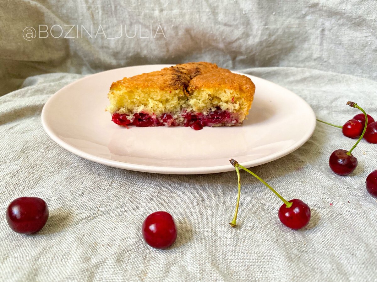 Пирог.с вишней