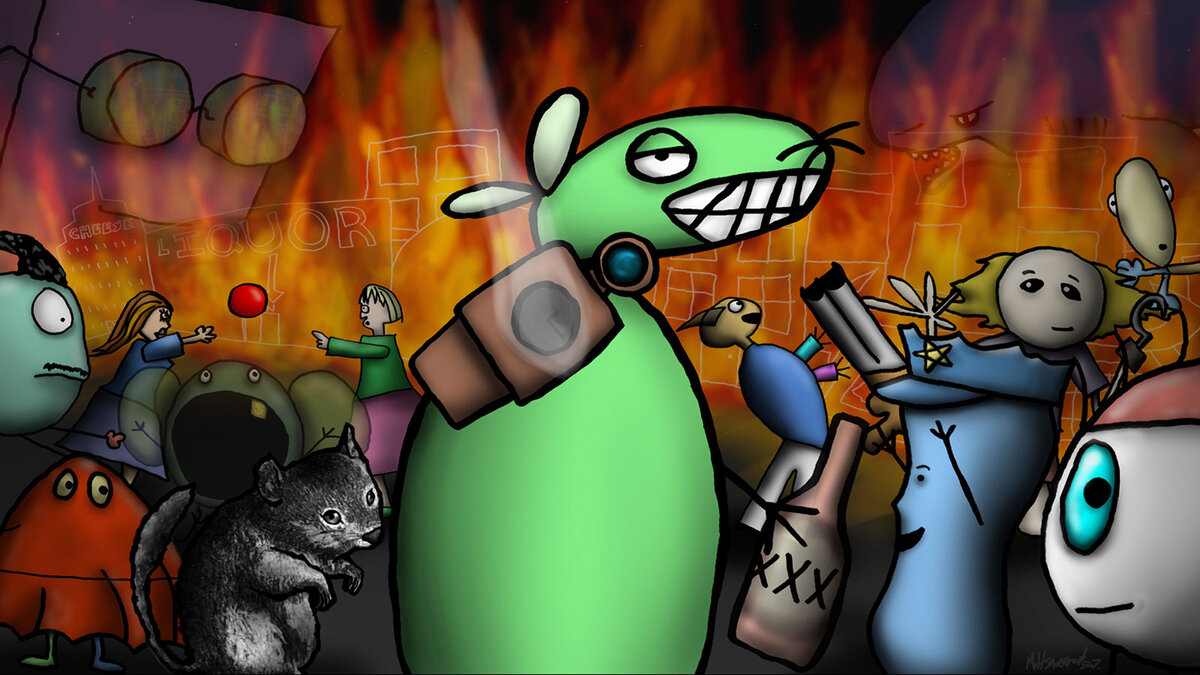 Пол-литровая мышь