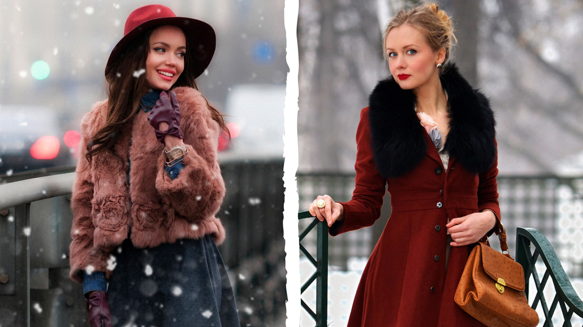 Как не замерзнуть зимой в платье?