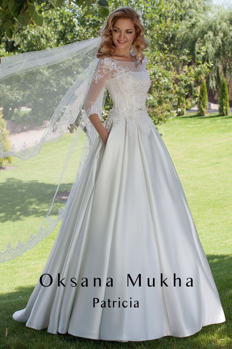 Традиционные свадебные платья с фатой