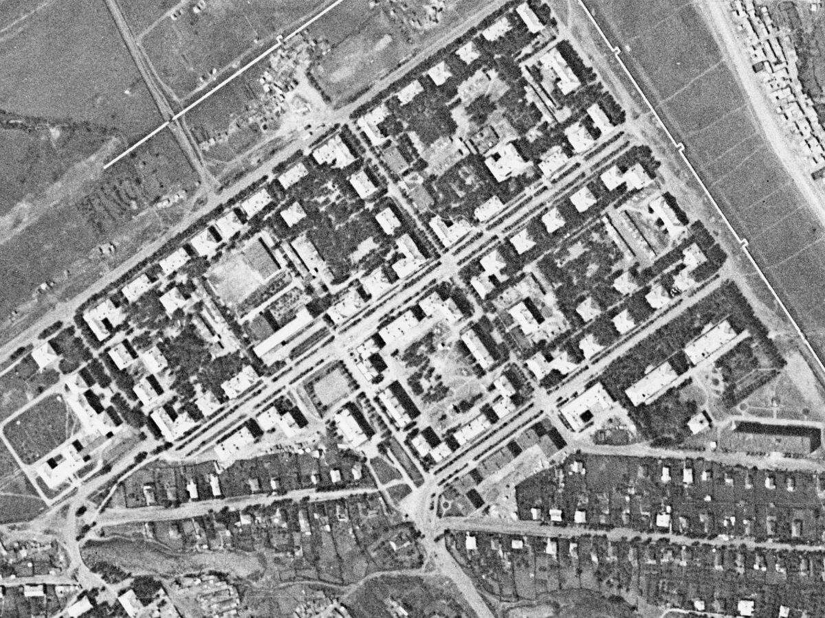 Фотографии Новой Александровки с американского спутника-шпиона 1967 год