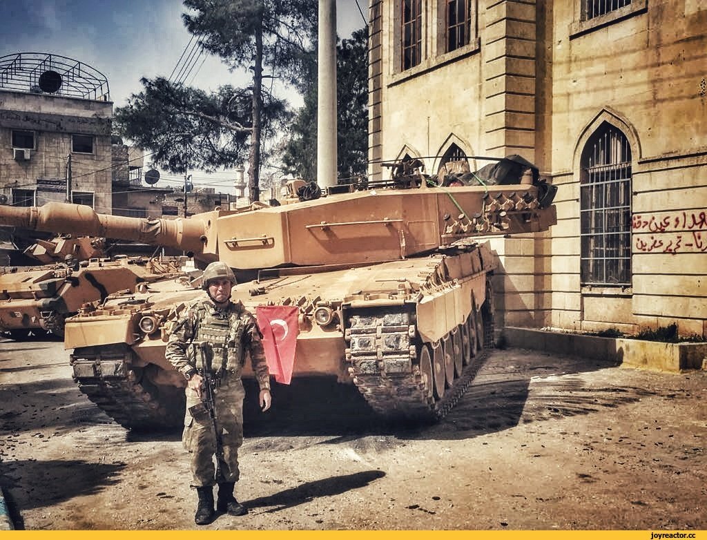 Турецкий "Леопард-2" в сирийском Африне. Источник фото: http://safereactor.cc/post/3437766