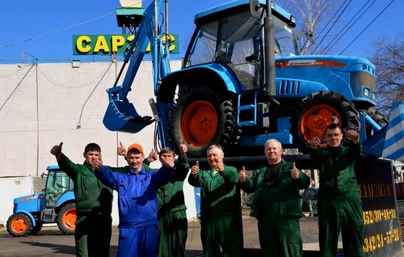 Саранский экскаваторный завод в 2010-е годы выпускал тракторы "Агромаш"