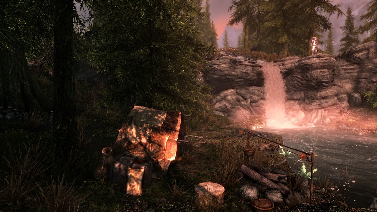 Лагерь алхимика в Skyrim