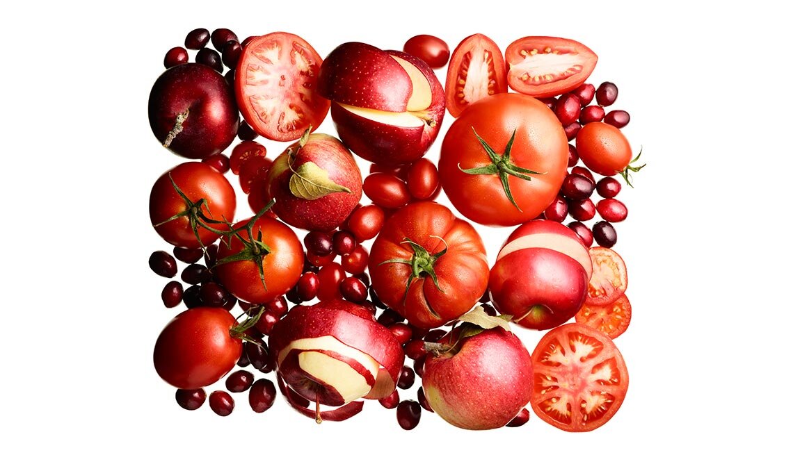 Овощи и фрукты красного цвета содержат антиоксиданты