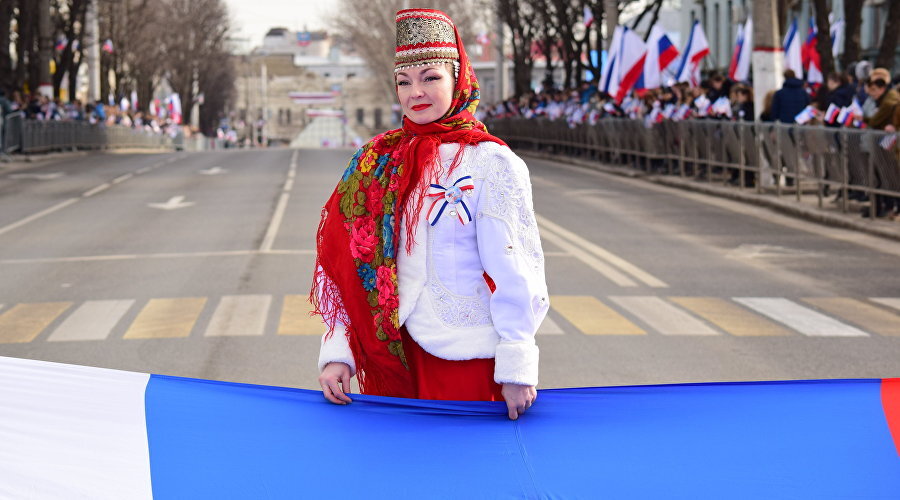 Празднование годовщины «Крымской весны» в Симферополе / Фото администрации Симферополя