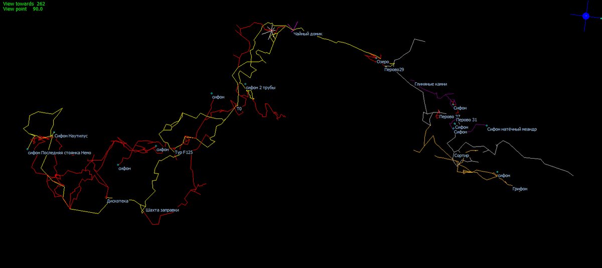 Схема пещеры Верёвкина.