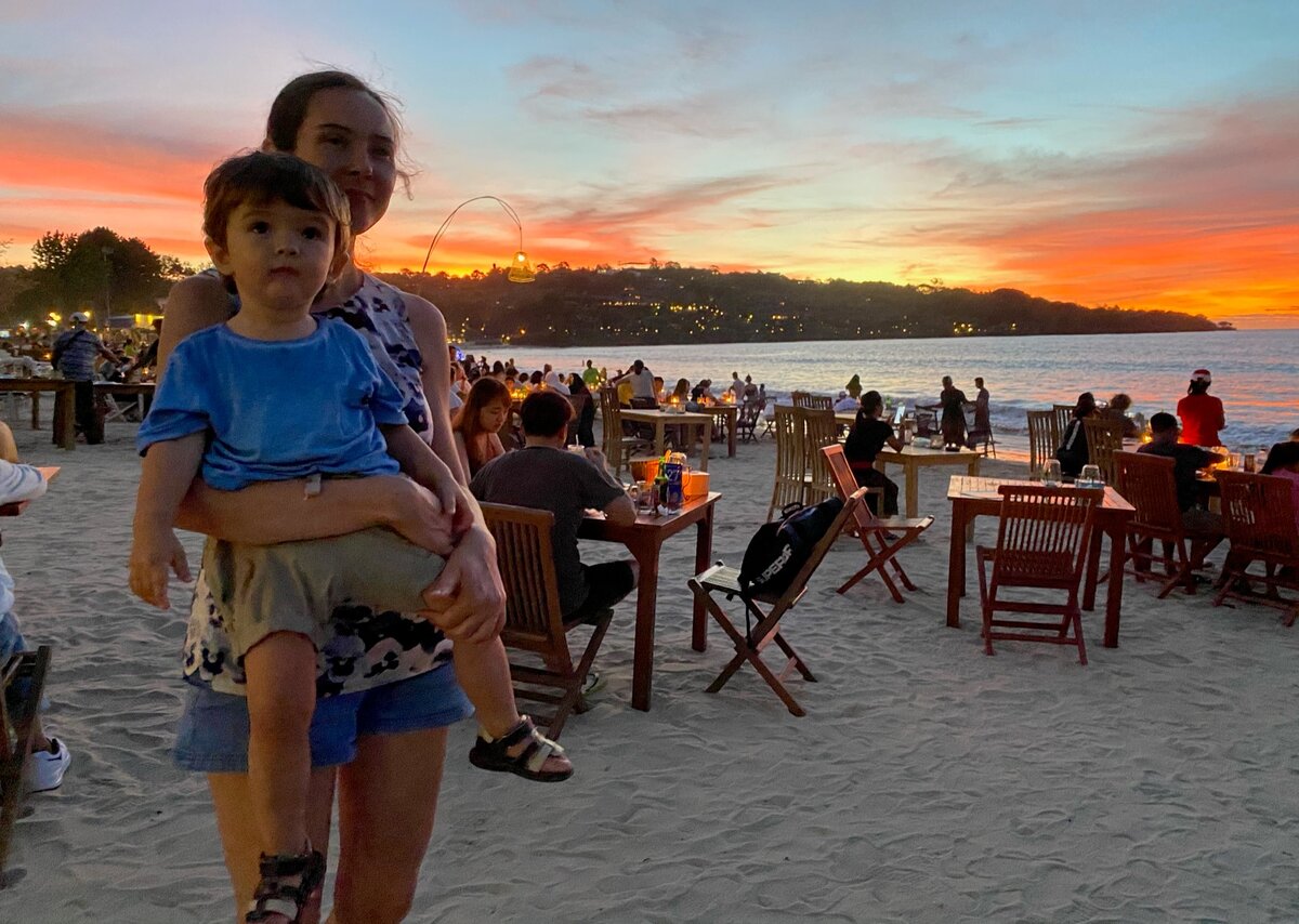 Фото Тани с сыном.