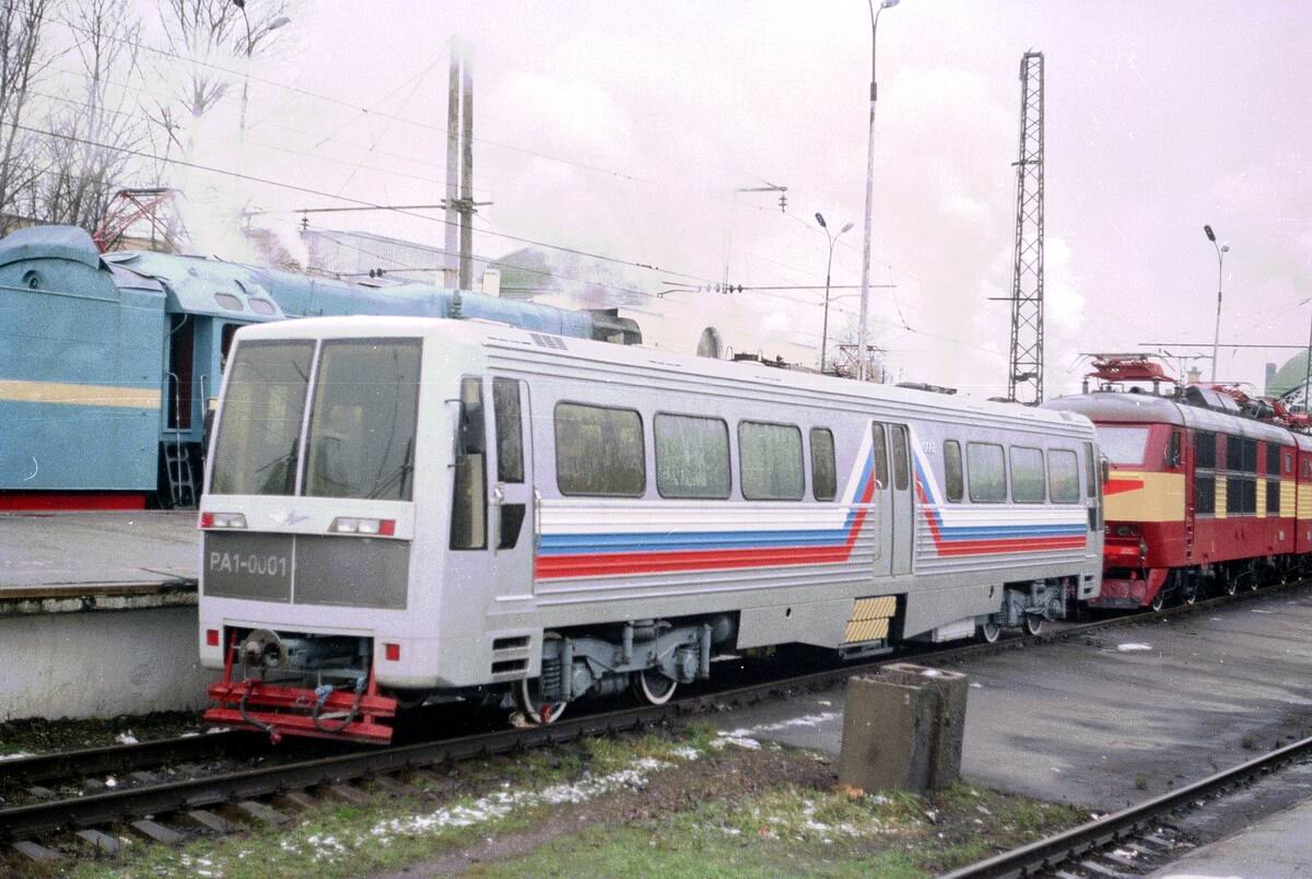 Автомотриса в Санкт-Петербурге в 1997 году.