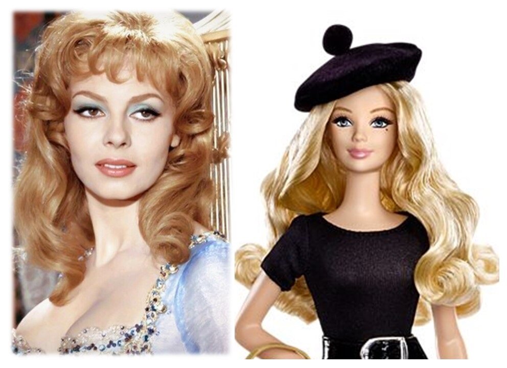 Мишель Мерсье и France Barbie 2012 (коллаж автора)