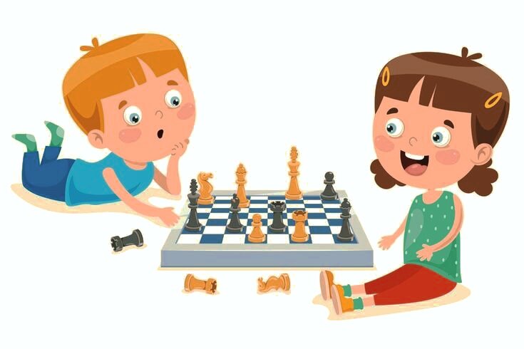 Дети играют в шахматы