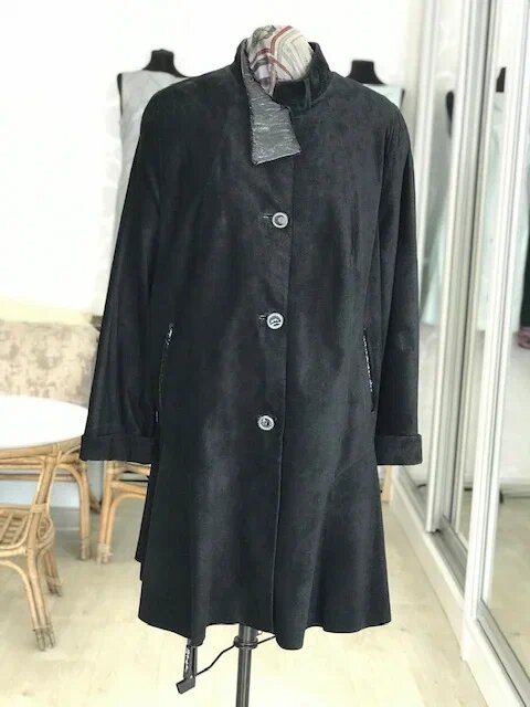 Переделка кожаного плаща в куртку. Ателье Ирины Берзиной.