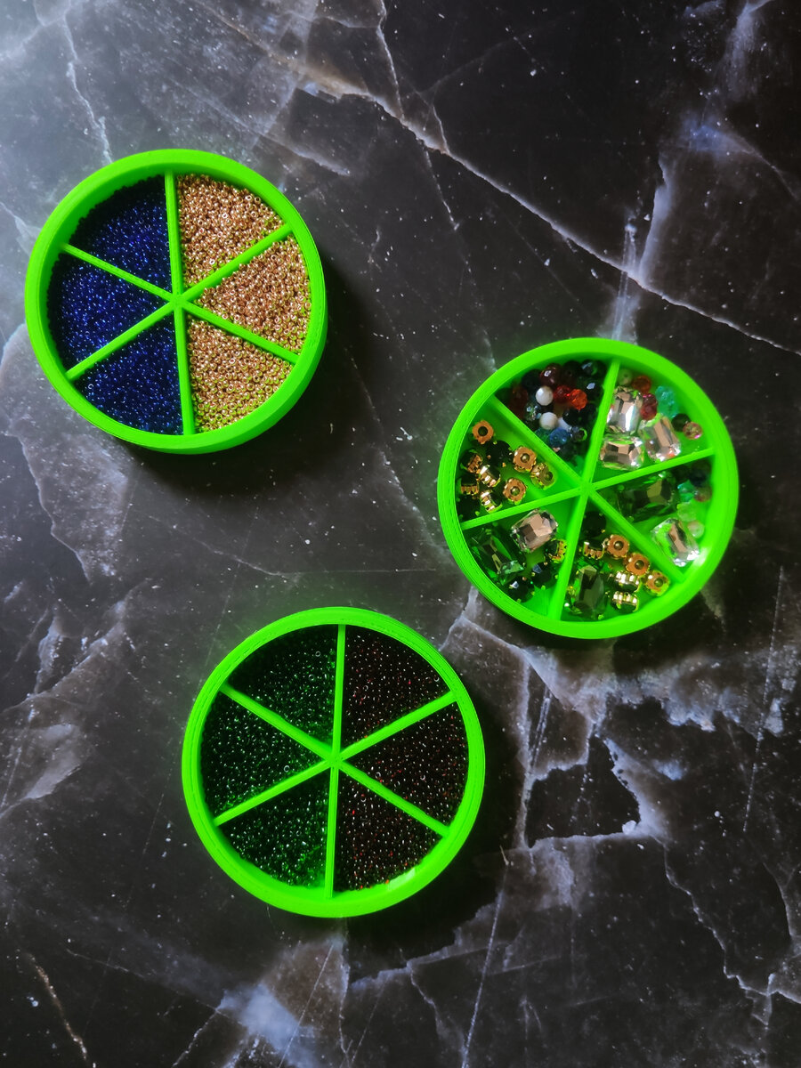 Органайзеры для бисера. Напечатаны на 3D-принтере.