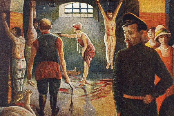 Карл Грёнхаген "От свободы к пыткам", 1930.