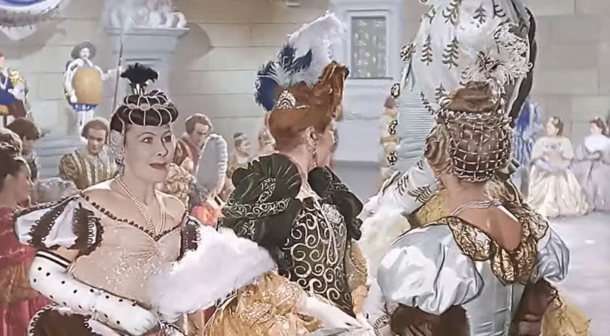 Кадр из фильма "Золушка", 1947 (колоризованная версия 2009)