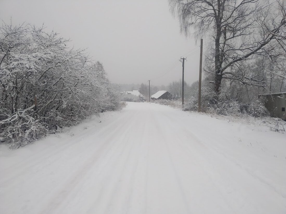 Зимняя деревня.