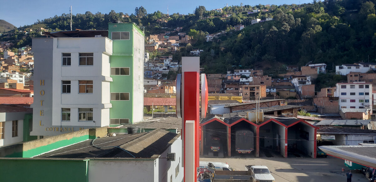 Вид из окна гостиницы