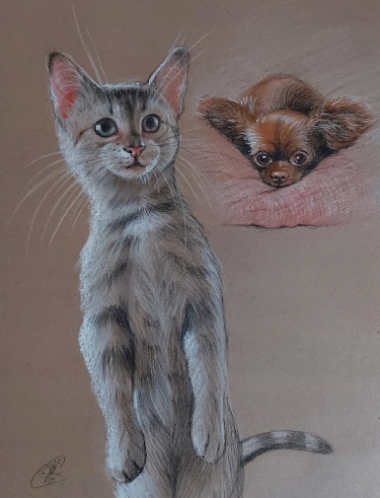 А3 , карандаши , крафт.Источник изображения: https://vk.com/id5973829