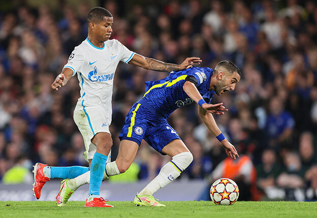    Матч «Зенита» и «Челси» в Лиге чемпионов.