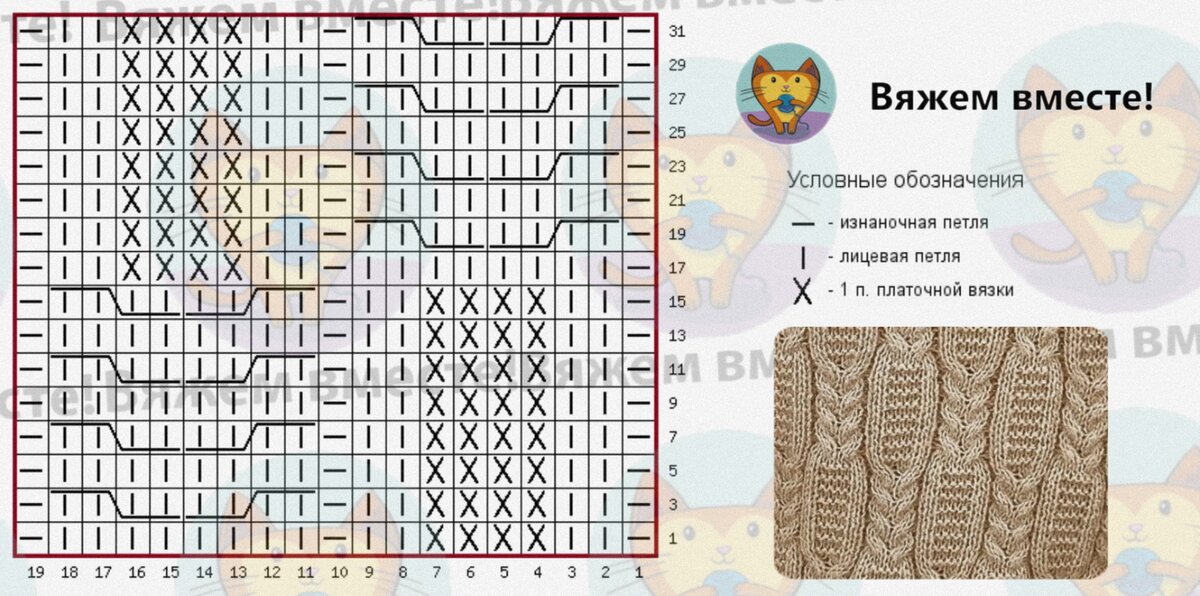 Жаккард медведь схема