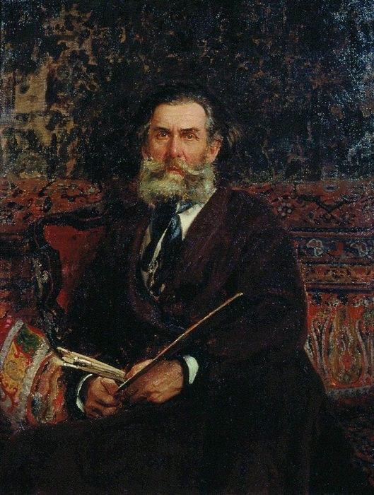 И. Е. Репин. Портрет Боголюбова, 1876 год