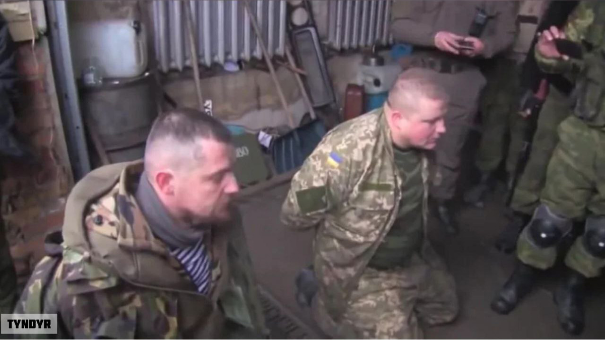 Видео снятое хохлами. Пленные украинцы на Донбассе. Пленные ВСУ Дебальцево.