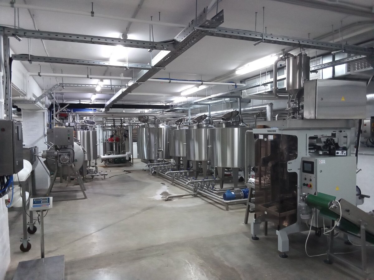 Цех молочного завода 2-й зал