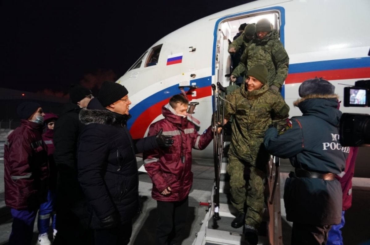    В Самару прибыл второй спецборт с военнослужащими из госпиталя Ростова