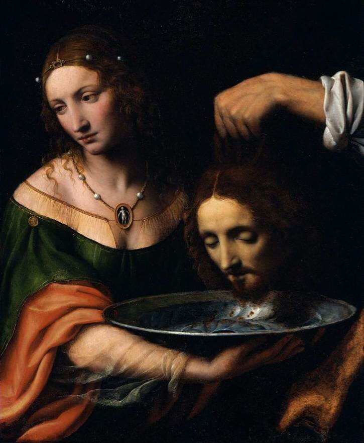 Salome with the Head of St John the Baptist by Bernardino Luini