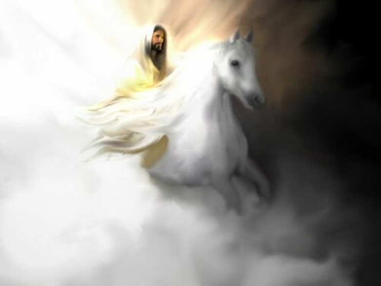 Иисус на белом коне. Лошадь Иисус. Иисус на коне. Христос на лошади.
