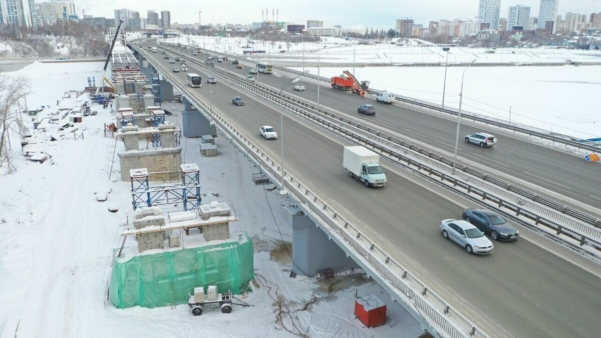     О ходе ремонтных работ на мосту через реку Белая рассказали в мэрии Уфы