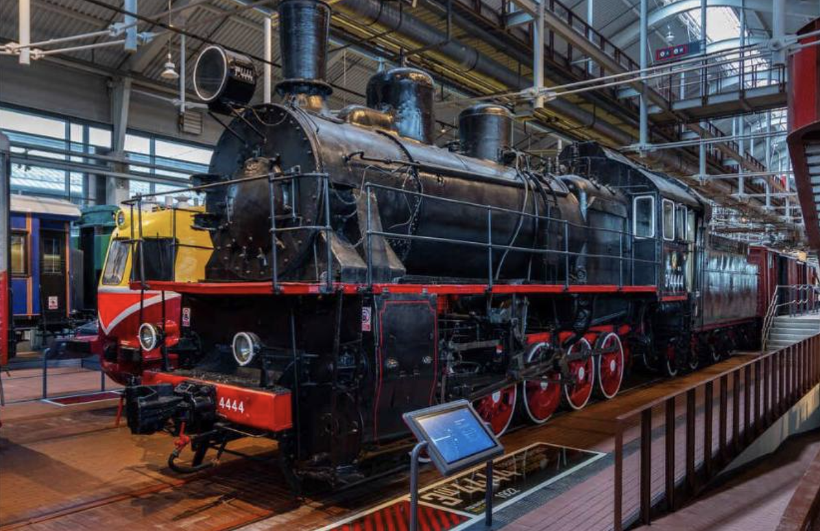 Паровоз Эш4444 в Музее железных дорог России