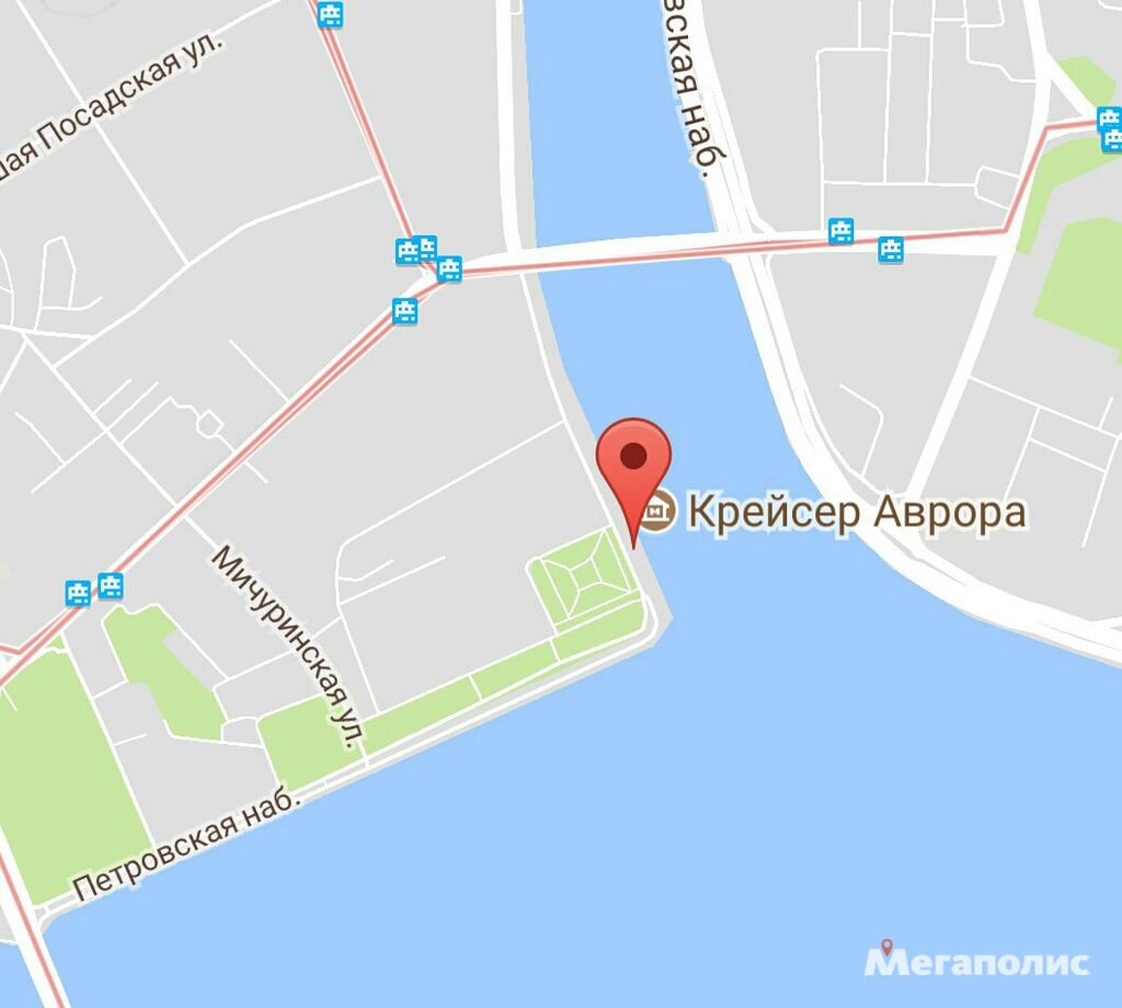 Аврора санкт петербург карта