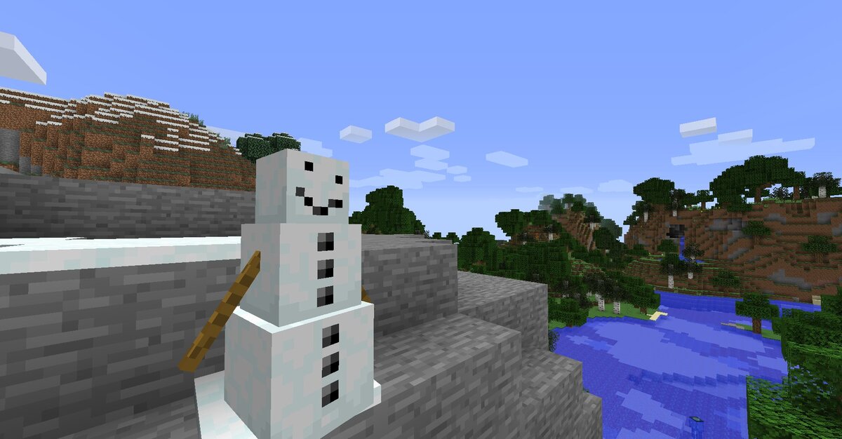 Как сделать снеговика в майнкрафт | Minecraft