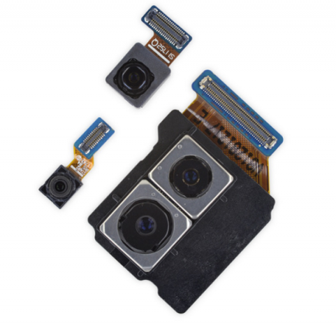 Фотография камер Galaxy S9 из обзора iFixit
